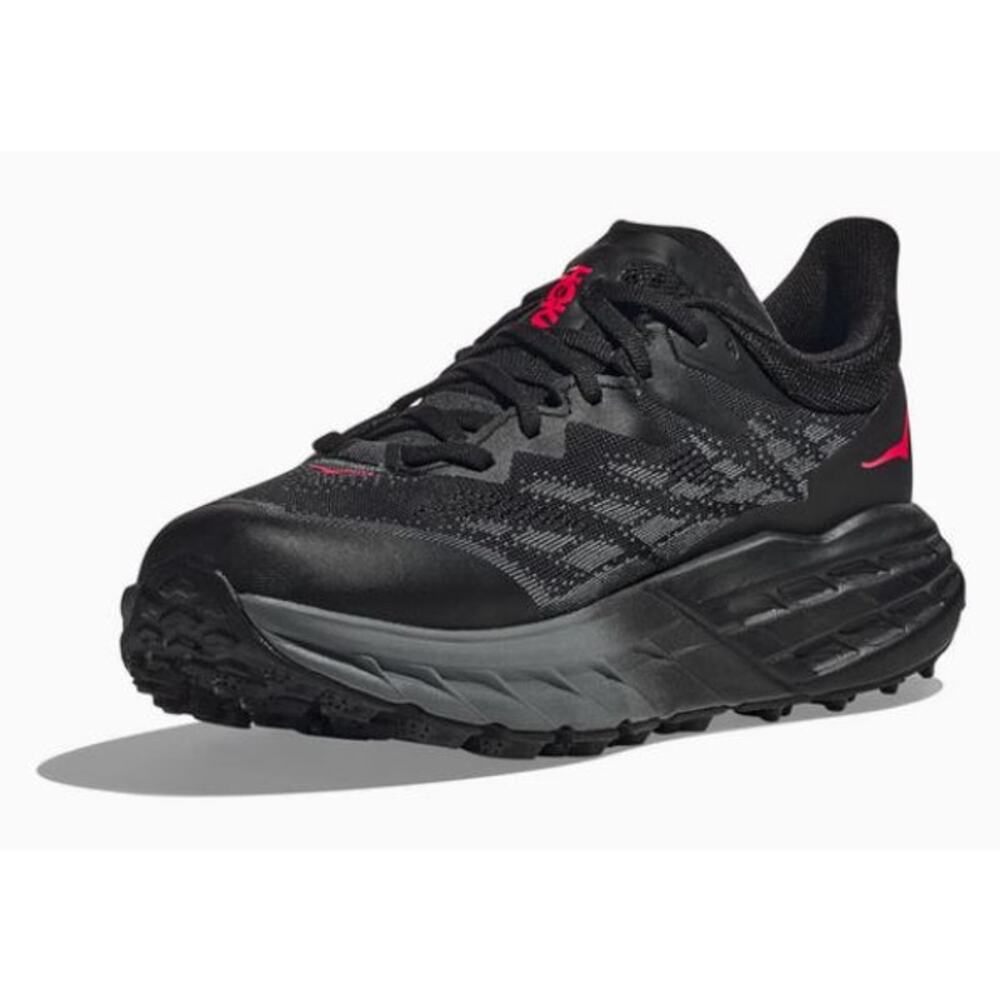 NEW HOKA ONE ONE Speedgoat 5 GORE-TEX Sneakers Black Red Women's Size 6